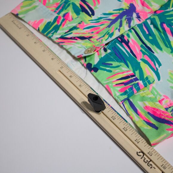Lilly Pulitzer Callahan Shorts Pink Green Blue Floral Pattern Women Sz. 0 (30”W) - Picture 11 of 12
